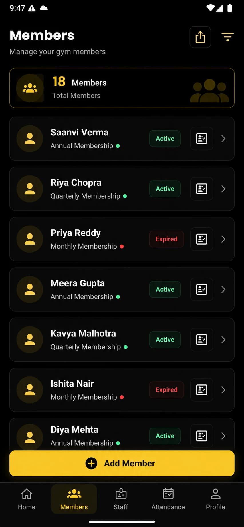 Member Management