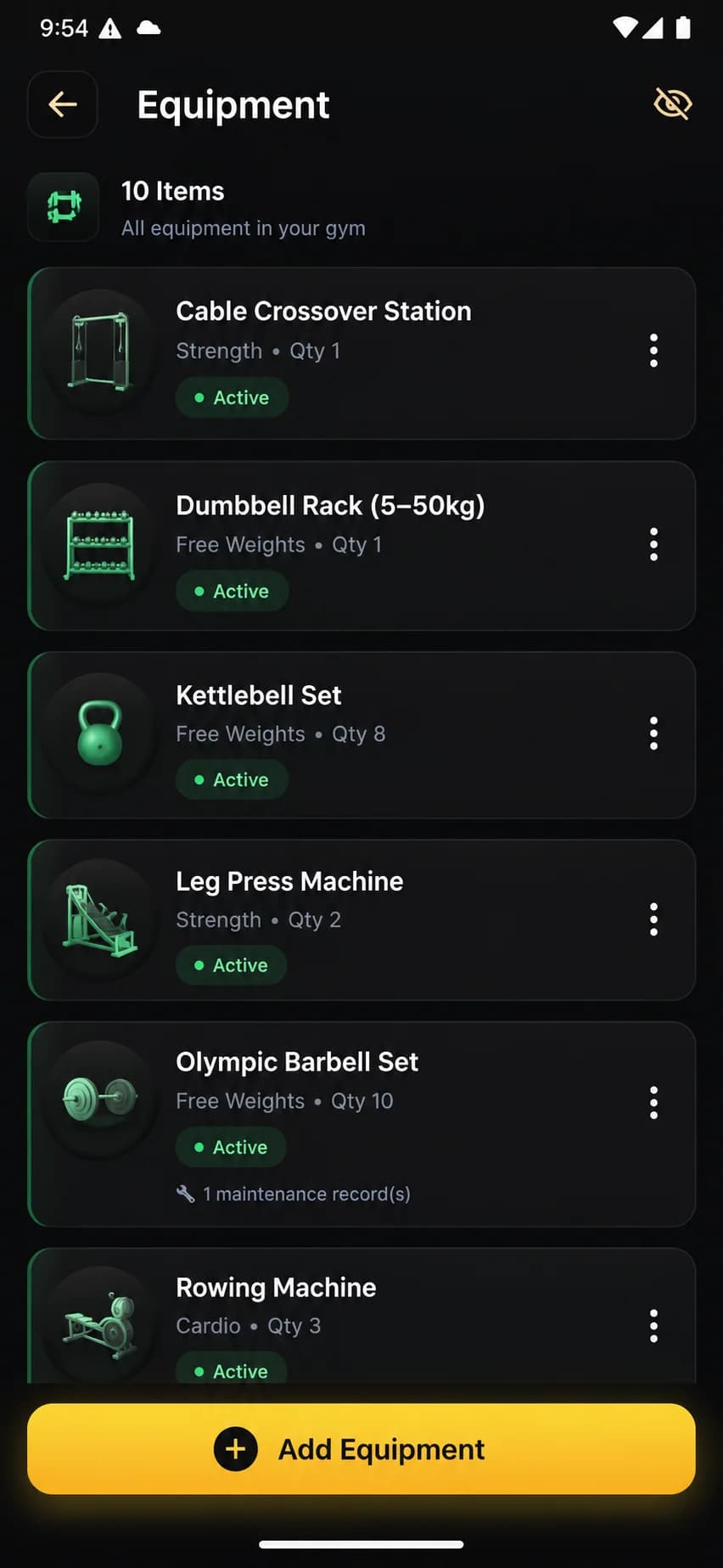 Equipment Tracking